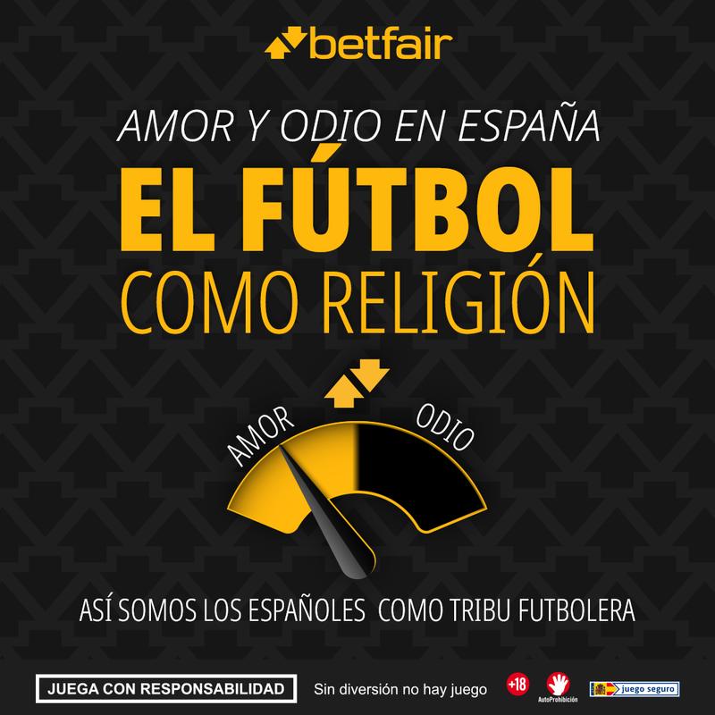 Betfair Spain social infographic: Football as a religion: love and hate in Spain